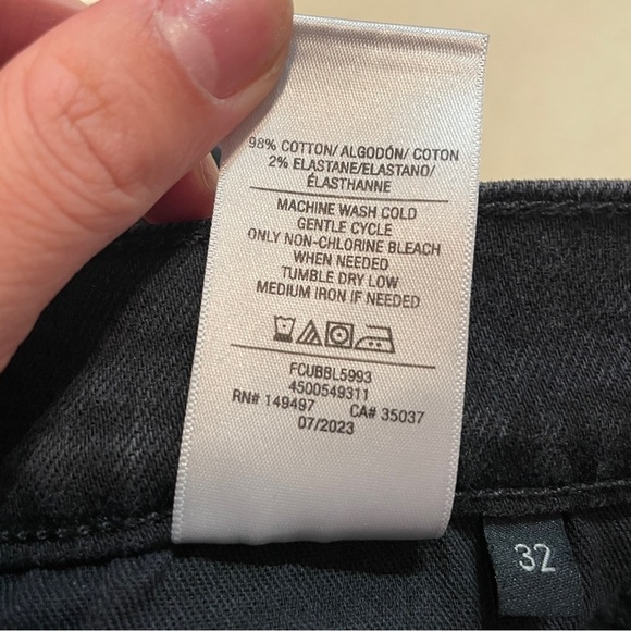 Favorite Daughter- Valentina Tower High Rise Cigarette Jeans Black Boulder 32 - Picture 7 of 11